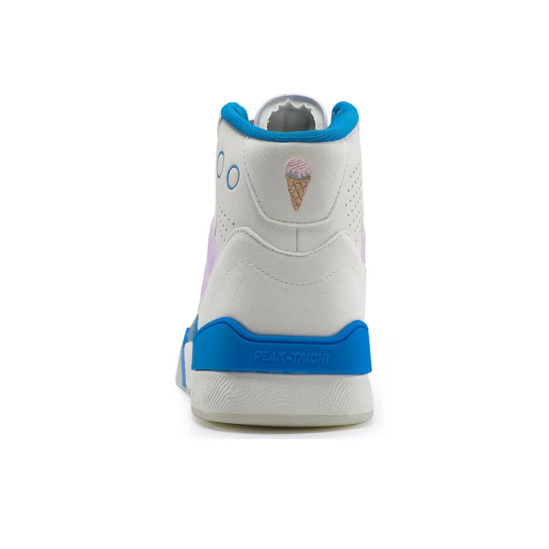 PEAK Taichi 910 High Top Skateboard Shoes Men's White-3