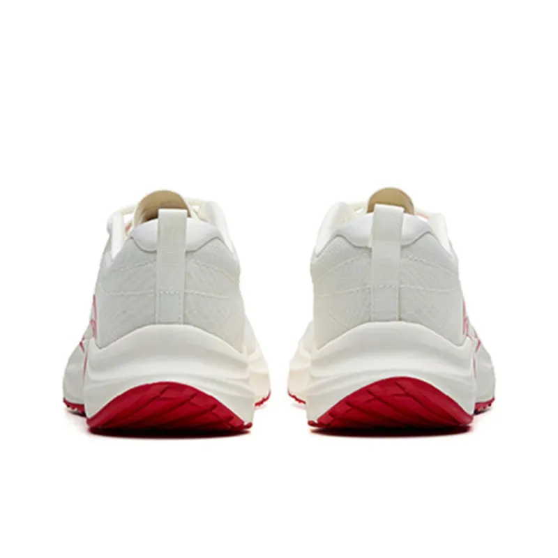 Anta Asphalt Road Fighter 1.0 Low Top Running Shoes Men's White Red Summer-3