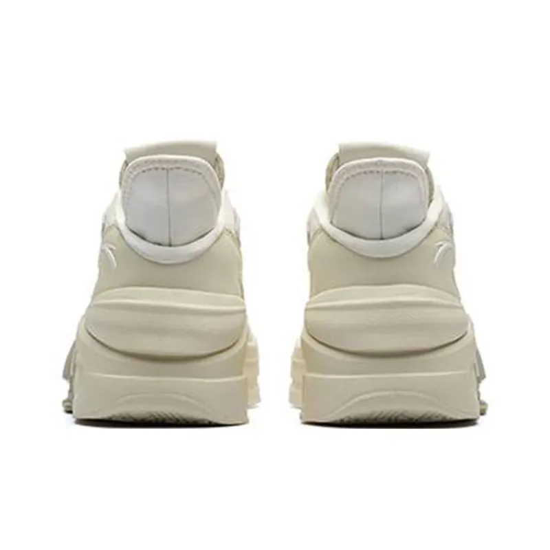 Anta Bastard Low-Top Skateboard Shoes Women's Light Beige White-3