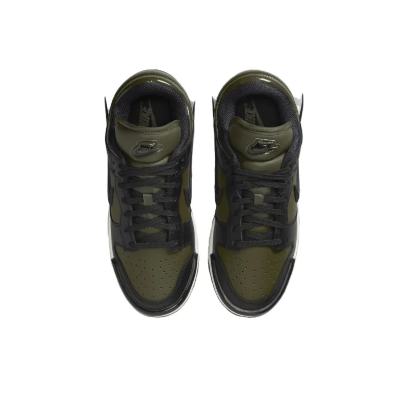Nike Dunk Low Twist Army Khaki Black Women's-3