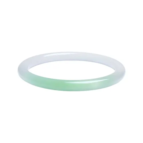Artisan Lock Heart Jade Chalcedony Jade Bangles Women's