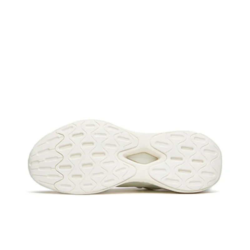 Anta Breaking Wind Cushioned Anti-Slip And Wear-Resistant Lightweight Low-Top Running Shoes Men's Ivory White-4