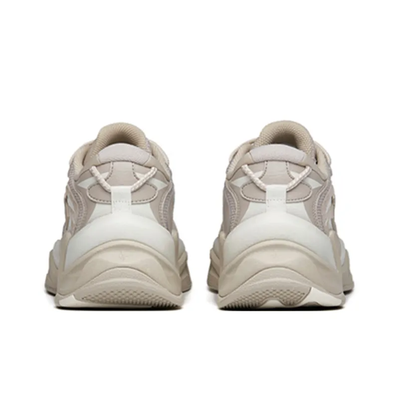 Anta Pulse Anti-Slip Wear-Resistant Low-Top Chunky Sneakers Gray White-4