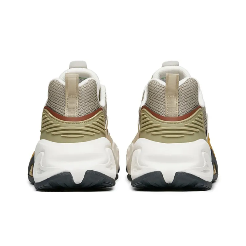 Anta Walker 3.0 Running Culture Collection Lightweight Low-Top Sports Casual Shoes Men's White Yellow-3