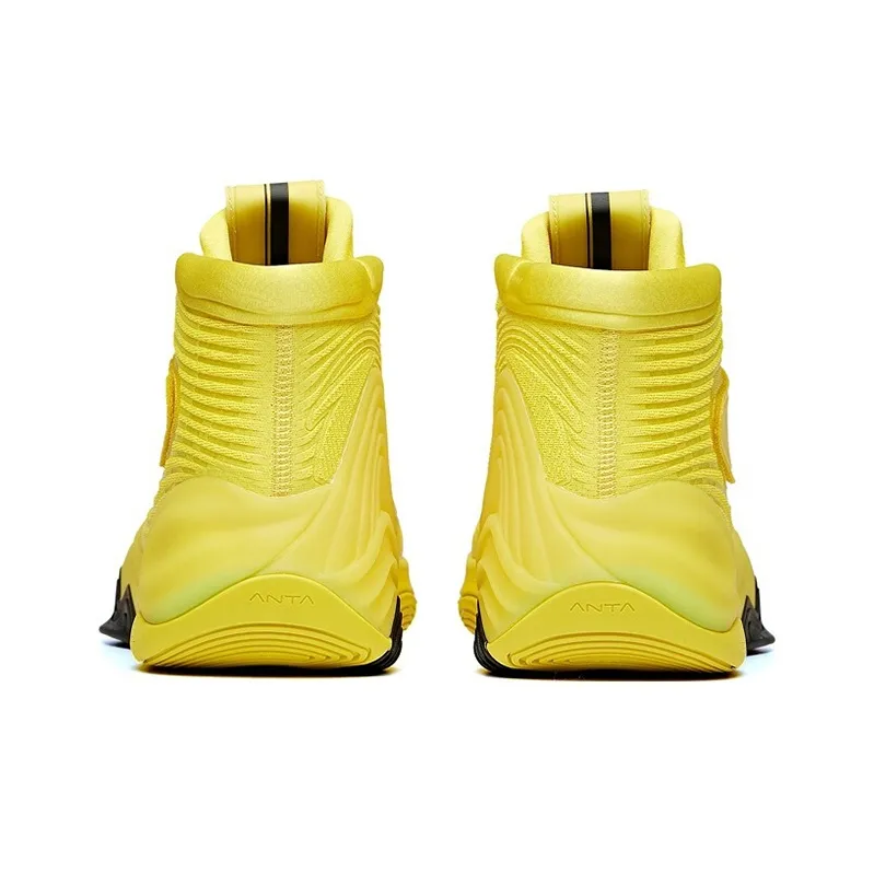 Anta KT6 KT 'Dragon' Durable Breathable High Top Basketball Shoes Yellow-3