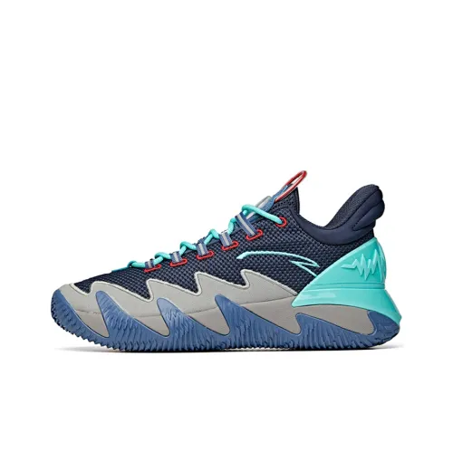 ANTA Basketball Shoes 'Blue Grey Red'