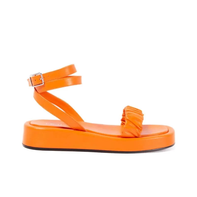 Elleme Chouchou One Strap Sandals 3.5cm Women's Orange-1