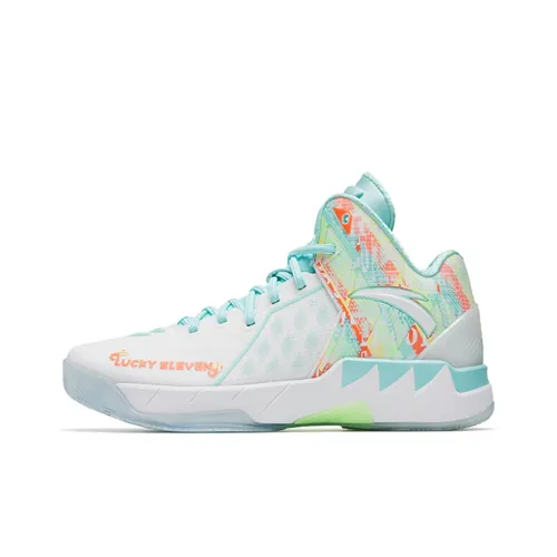 ANTA KT1 Pro Basketball Shoes Men Mid-Top White/Blue Green