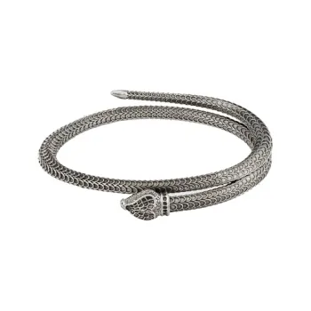 GUCCI 925 Sterling Silver Bangles Unisex Silver