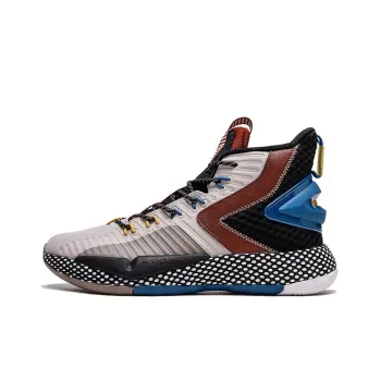 Anta Crazy 3 Cushioning Anti Slip And Wear Resistant High Top Basketball Shoes Men's White Red