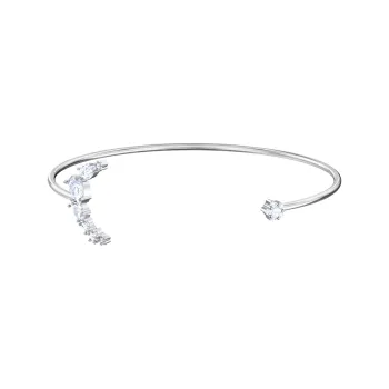 Swarovski Penélope Cruz Moonsun Rhodium Plated Bangles Women's Silver