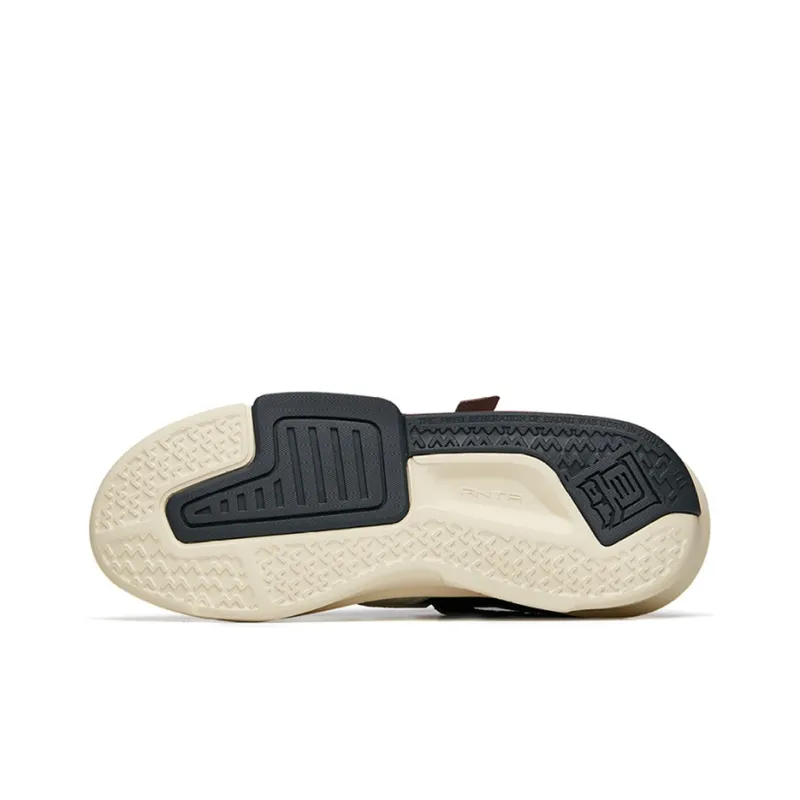 Anta Bastard 3.0 Durable Breathable Low-Top Skateboard Shoes Yellow Gray-4