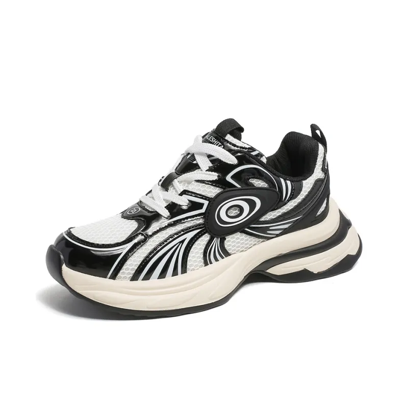 ZOIBBOE Anti Slip Wear Resistant Breathable Height Increasing Low Top Chunky Sneakers Unisex-13