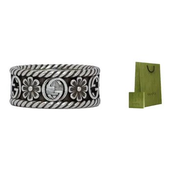 GUCCI GG Sterling Silver Rings Unisex