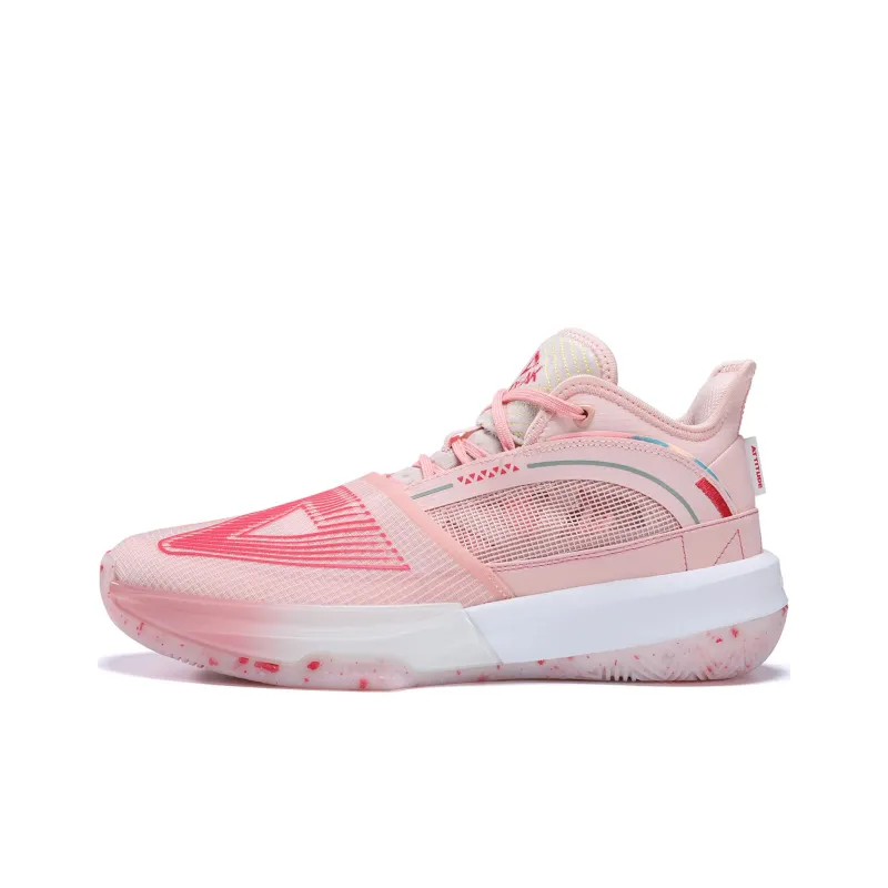 PEAK State Extremely Large Triangle 1.0 Basketball Shoes Women's High Top Blossom Pink-0