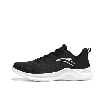 Anta Hydrogen Run Anti Slip And Wear Resistant Breathable Low Top Running Shoes Women's Black Gray Color