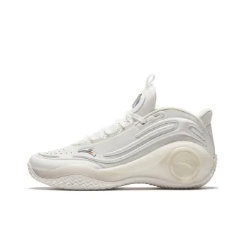 Anta Cement Bubble 4.0 Wear Resistant Slip Resistant Low Top Basketball Shoes Men's Beige