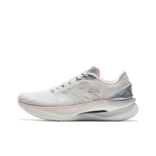 Anta Champion 2nd Gen Pro Cushioning Anti Slip And Wear Resistant Low Top Running Shoes Women's White Silver