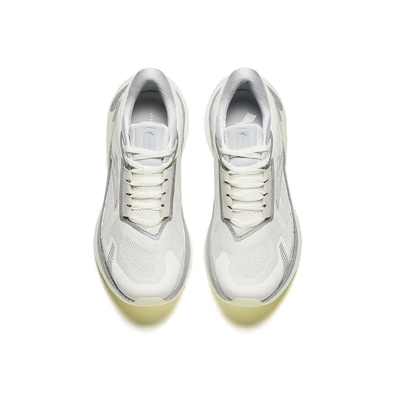 Anta CC Cushioning Low Top Running Shoes Men's White Silver-2