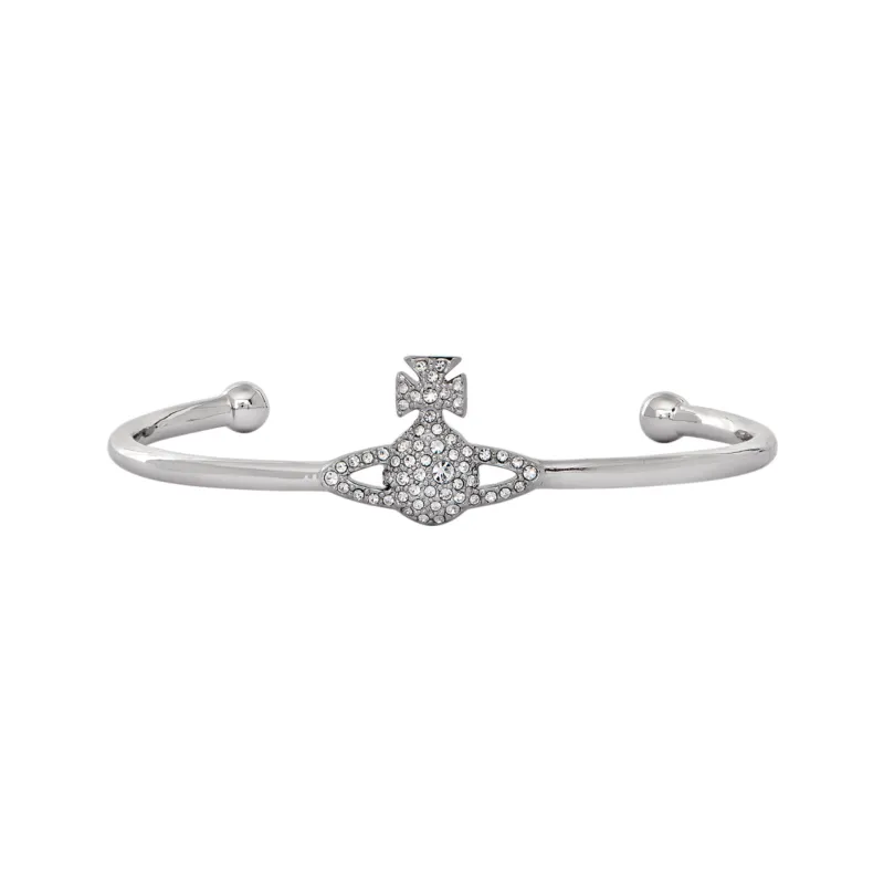 Vivienne Westwood Grace Bas Relief Open Bangle-0