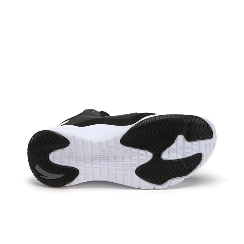 Anta Star Trail 4 KT Cushioning Anti Slip Wear Resistant Breathability Mid Top Basketball Shoes Men's Black White Gray-4