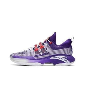 ANTA ZUP Series Basketball Shoes Men Low Top Purple/White