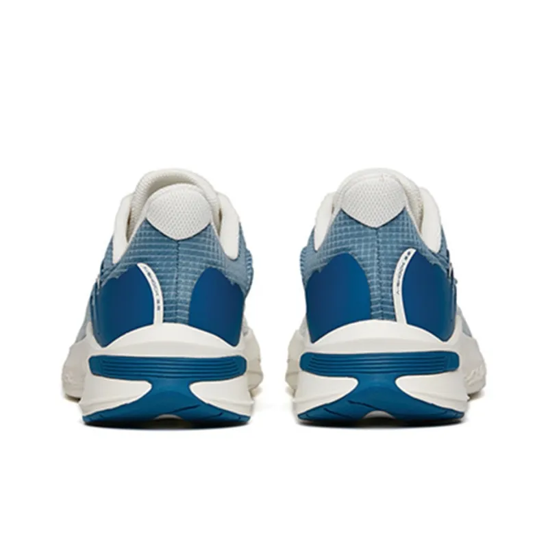 Anta DuCi1 Cushioning Anti Slip Wear Resistant Breathability Low Top Running Shoes Men's White Blue-4