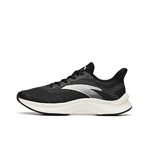 ANTA Edge Running Shoes Men Low-Top Black/Steel Gray