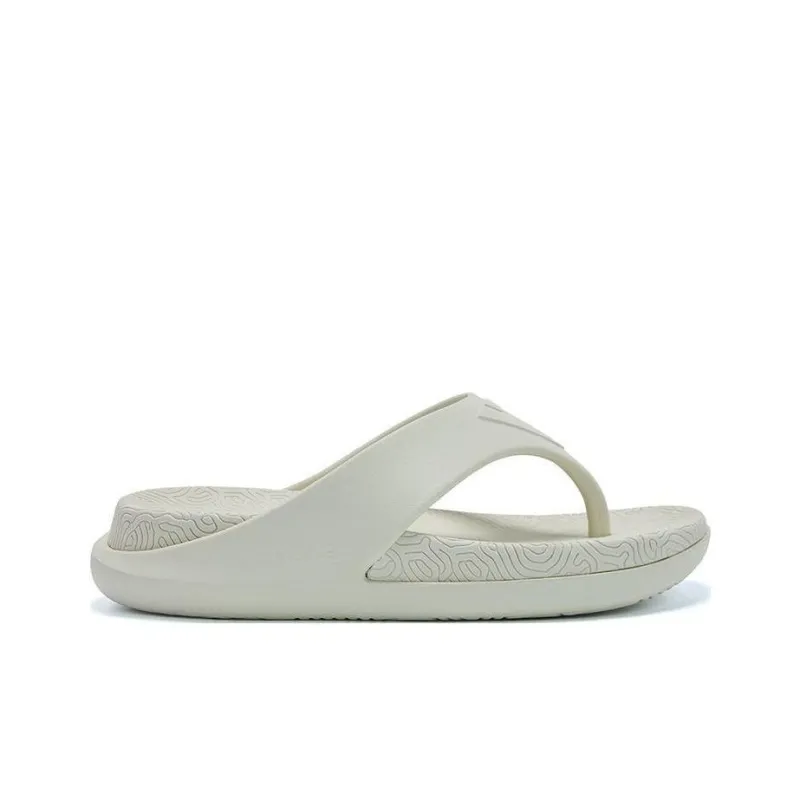 PEAK Statistic Sandals Slide Slippers Women's Canvas White-1