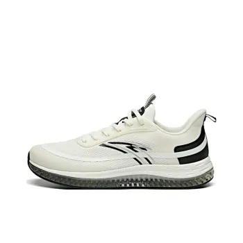 Anta Night Stalker Cushioning Anti-Slip And Wear-Resistant Low-Top Running Shoes White Black