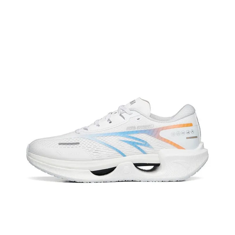Anta Crash Wave 1 Cushioned Anti Slip Wear Resistant Breathable Lightweight Low Top Running Shoes Men's White-0