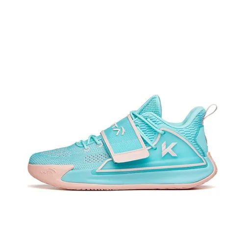 ANTA Water Flower 2 Basketball Shoes Men Low-Top Blue/Pink