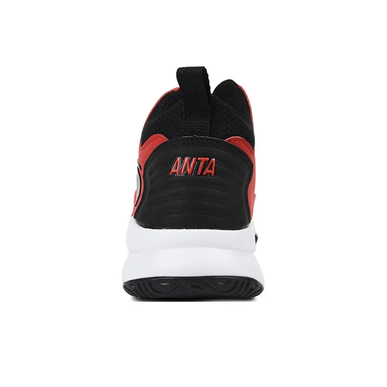 Anta Star Trail 4 KT Cushioning High Top Basketball Shoes Men's Red-3