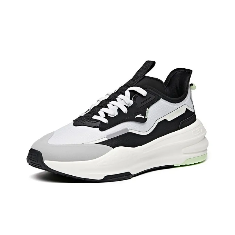Anta C37 Series Anti Slip And Wear Resistant Lightweight Low Top Skateboard Shoes Men's Gray Black-1