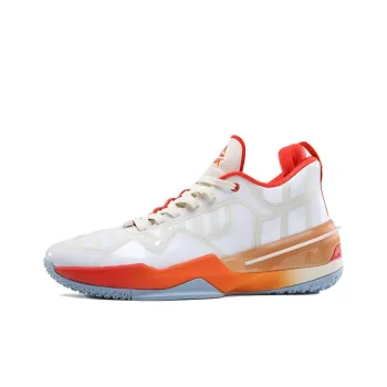 PEAK Flash 3 Basketball Shoes Men Low Top Ecru/Baymax