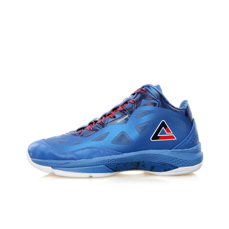 PEAK Challenger 1 III Mid-Top Performance Basketball Shoes Men's Colorful Blue-0