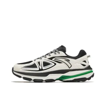 Anta Walker Durable Breathable Low Top Running Shoes Women's Black White