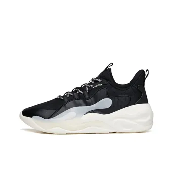 Anta Chao Worship 2.0 Life Collection Anti Slip Wear Resistant Low Top Casual Shoes Men's Black White