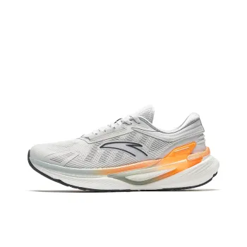 Anta CC Nitrogen Technology Durable Cushioning Low Top Running Shoes Men's Gray Orange