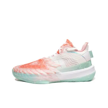 PEAK State Extremely Large Triangle 1.0 Basketball Shoes Men's Desert Pink Light Sour Green