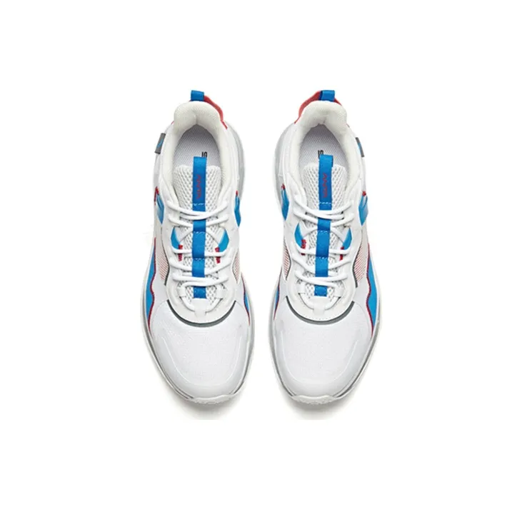NASA x Anta Support Slip Resistant Cushioning Low Top Running Shoes Men's Blue White-3