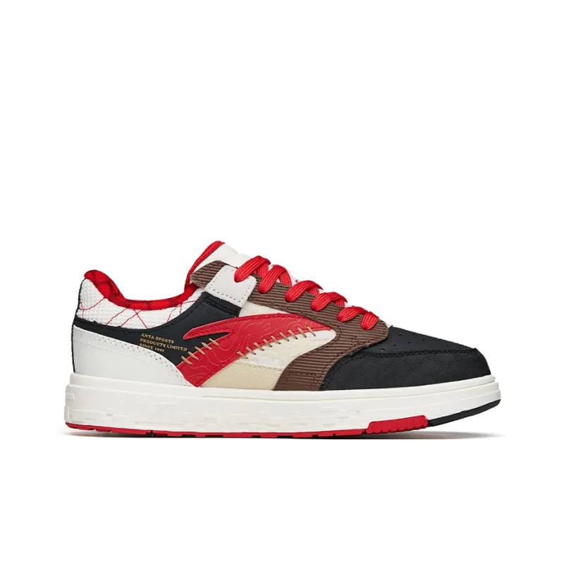Anta Street Naughty Low Top Skateboard Shoes Men's Red-1