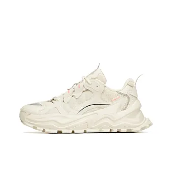 ANTA Hot Chunky Sneakers Women's Low Top Light Beige White