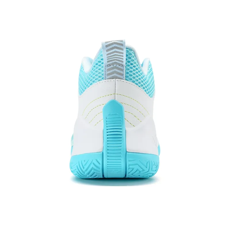 PEAK Sharp Marks Cushioning Anti Slip And Wear Resistant Low Top Basketball Shoes Men's Blue White Summer-4