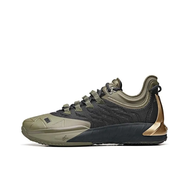 Anta GH1 Low 117 Cushioning Anti Slip Wear Resistant Breathability Low Top Basketball Shoes Men's-0