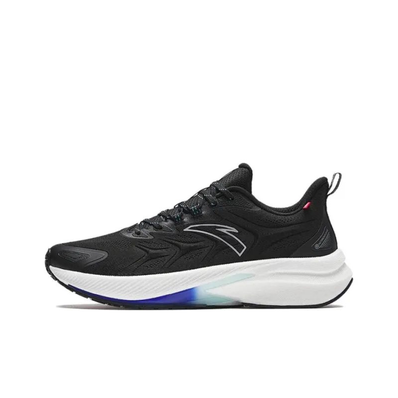 Anta Rocket 5.0 Cushioning Wear Resistant Low Top Trail Running Shoes Men's Black Gray Color-0