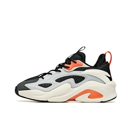 ANTA Bastard Casual Shoes Men Low-Top Black/White/Orange