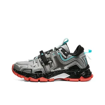 PEAK State Pole People's Daily Explorer Collaboration Low Top Running Shoes Men's Silver Gray