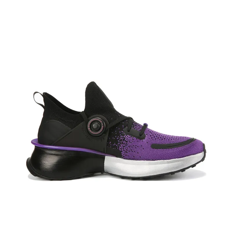 PEAK Tai Ji2.0 Cushioning Collection Cushioning Anti-Slip And Wear-Resistant Low-Top Running Shoes Black Purple-1