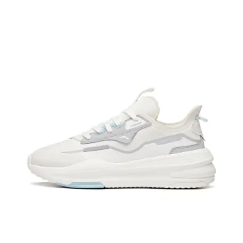 Anta C37 Series Anti Slip Wear Resistant Lightweight Breathable Low Top Skateboard Shoes Men's White Gray